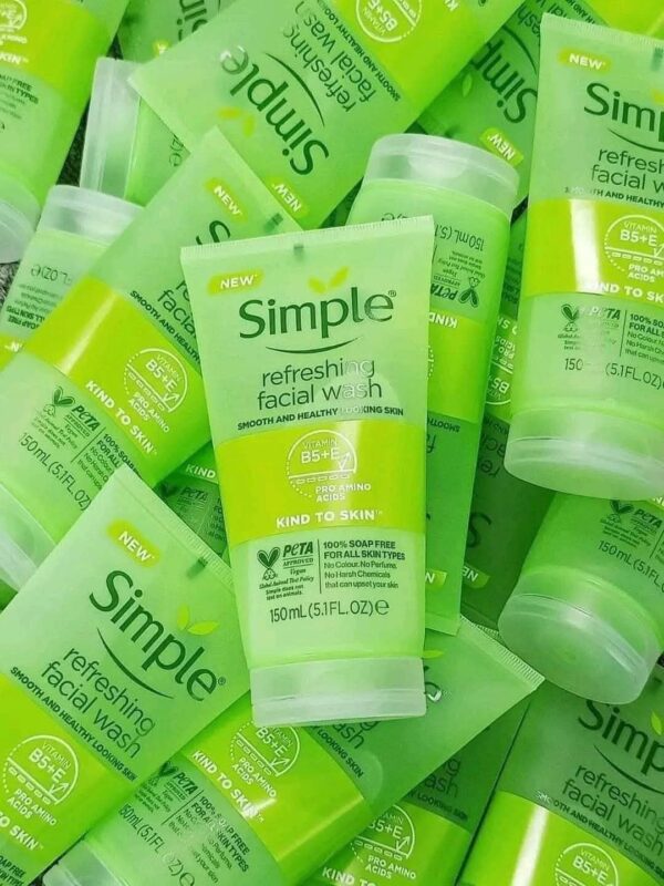 Simple refreshing face wash