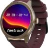 Fastrack Revoltt FR2-1.38''|Advanced Blazing Fast UI|Working Crown|AIVoice Assistant|IP68 Smartwatch  (Wine Red Strap, Free Size)