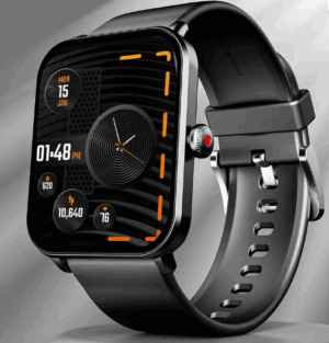 boAt Wave Fury with 1.83'' HD Display, Bluetooth Calling & Functional Crown Smartwatch  (Active Black Strap, Free Size)