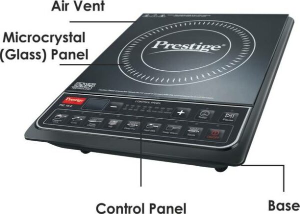 Prestige 2000 W Induction Cooktop Push Button  (Black, PIC 16.0 plus)