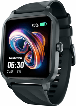 Fastrack FS1-1.83''|BT Calling|Fast Charge|110+ Sports Mode|200+ WatchFaces|IP68 Smartwatch  (Black Strap, Free Size)
