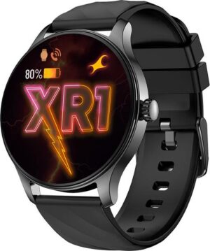 Fastrack Revoltt XR1-1.38|BT Calling|Fast Charge|100+ Sports Mode|IP68|Calculator|Fashion Smartwatch  (Black Strap, Free Size)