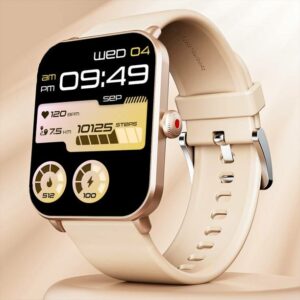 boAt Wave Fury with 1.83'' HD Display, Bluetooth Calling & Functional Crown Smartwatch  (Cherry Blossom Strap, Free Size)