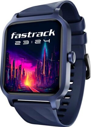 Fastrack Revoltt FS1-1.85''|Advanced Blazing Fast UI|Working Crown|AIVoice Assistant|IP68 Smartwatch  (Blue Strap, Free Size)