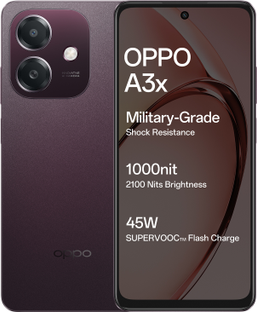 OPPO A3x (Nebula Red, 128 GB)  (4 GB RAM)