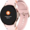 Samsung Galaxy Watch FE, 40mm BT, Sapphire Crystal Display, Sleep Coach, Fall Detection  (Pink Gold Strap, Small)