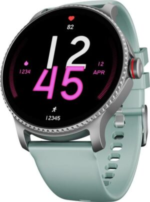 boAt Lunar Discovery w/ Turn by Turn Navigation, 3.53 cm HD Display & BT Calling Smartwatch  (Mint Green Strap, Free Size)