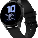 Noise Crew 1.38 Round Display with Bluetooth Calling, Metallic finish, IP68 Rating Smartwatch  (Black Strap, Regular)