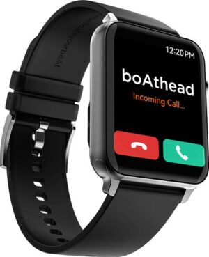 boAt Storm Call w/ 4.29 cm(1.69"), BT Calling & 550 Nits Brightness Smartwatch  (Bold Black Strap, Free Size)