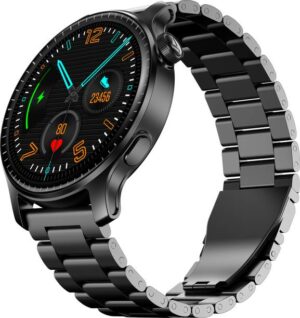 boAt Ultima Prime w/ 1.43"(3.68cm)AMOLED Display,Personalized Nudges,Functional Crown Smartwatch  (Steel Black Strap, Free Size)