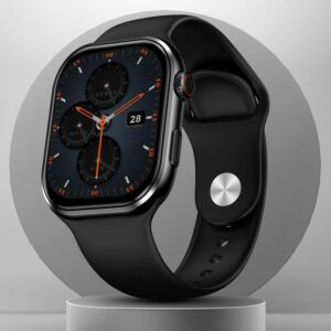 Fire-Boltt Brillia 51.3mm (2.06 inch) Largest AMOLED Display,Bluetooth Calling AI Assistant Smartwatch  (Black Strap, Free Size)