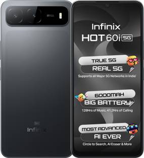 Infinix HOT 60i 5G (Sleek Black, 128 GB)  (4 GB RAM)