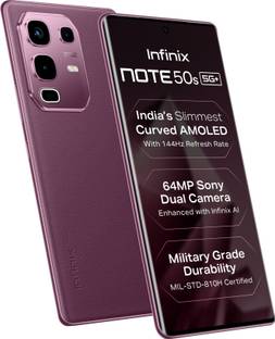 Infinix NOTE 50s 5G+ 45W Charger In the Box & AI (Mystic Plum, 128 GB)  (6 GB RAM)