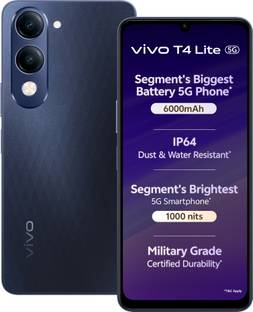 vivo T4 Lite 5G Charger in the Box (Prism Blue, 128 GB)  (4 GB RAM)