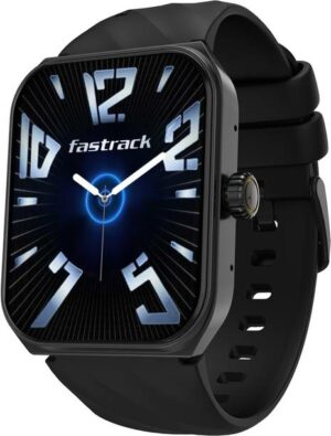 Fastrack Revoltt X2 with 1.91'' BT Calling|Rotating Crown|60 Hz Refresh Rate|Fast Charge Smartwatch  (Black Strap, Free Size)
