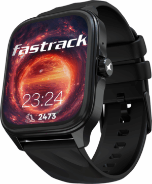 Fastrack Pro-1.97'' Super AMOLED Display|AOD|Working Crown|BT Calling|Fast Charge Smartwatch  (Black Strap, Free Size)