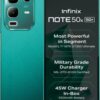 Infinix Note 50x 5G+ 45W Charger In the Box & AI (Sea Breeze Green, 128 GB)  (6 GB RAM)