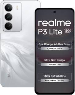 realme P3 Lite 5G Charger in the Box (Lily White, 128 GB)  (6 GB RAM)