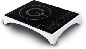 PHILIPS 2100 W Induction Cooktop Touch Panel  (Black, HD4938/01)