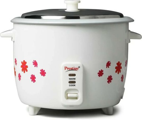 Prestige PRWO 1.8-2 Electric Rice Cooker with Steaming Feature  (1.8 L, White)