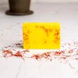 Saffron goat milk hand made soap  50gm