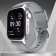 Fire-Boltt Rise Bluetooth Calling 47mm (1.85), Metal Bod & Rotating Crown, 123 Sports Smartwatch  (Grey Strap, Free Size)