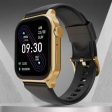 Fire-Boltt Rise Bluetooth Calling 47mm (1.85), Metal Bod & Rotating Crown, 123 Sports Smartwatch  (Gold Black Strap, Free Size)