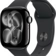 Apple Watch Series 11 GPS 46mm Jet Black Aluminium Case Black Sport Band – S/M  (Black Strap, Small/Medium)