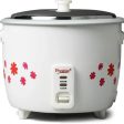 Prestige PRWO 1.8-2 Electric Rice Cooker with Steaming Feature  (1.8 L, White)